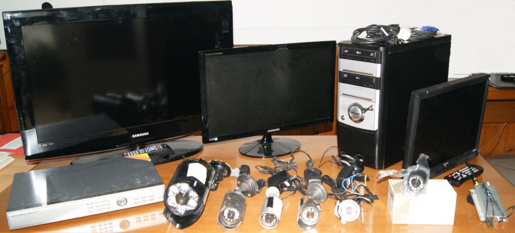 Il sistema di videosorveglianza trovato nell'abitazione