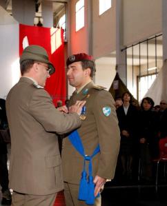 Consegna Croce di bronzo al Merito dell'Esercito al Colonnello Albamonte