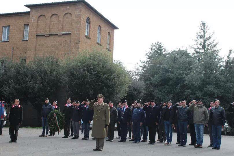 Schieramento raduno 2014 con il colonello Massimo Meinero