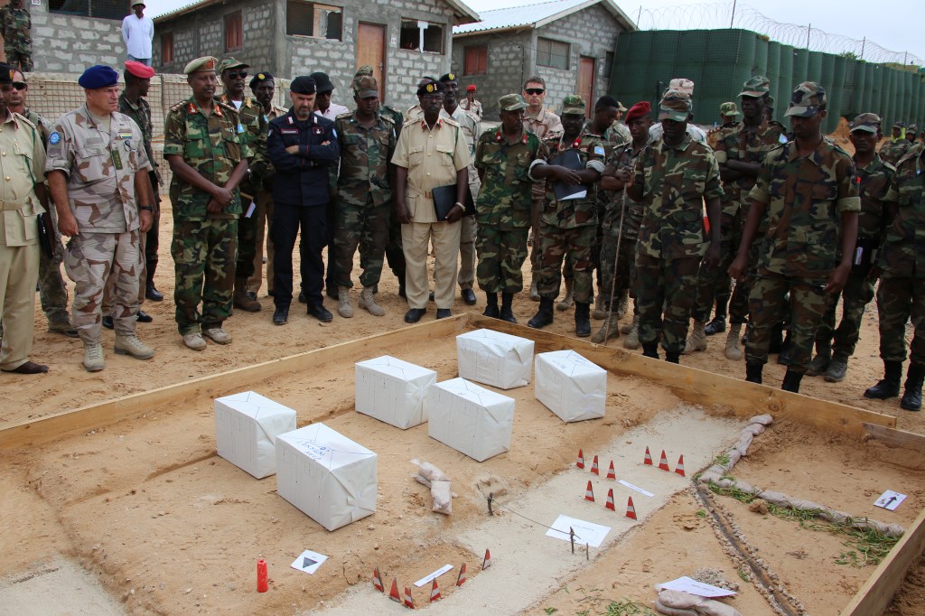 Rappresentazione in scala di un posto di blocco