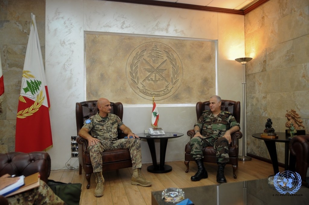 Il gen. Portolano incontra il comandante delle LAF gen. Jean Kawagi