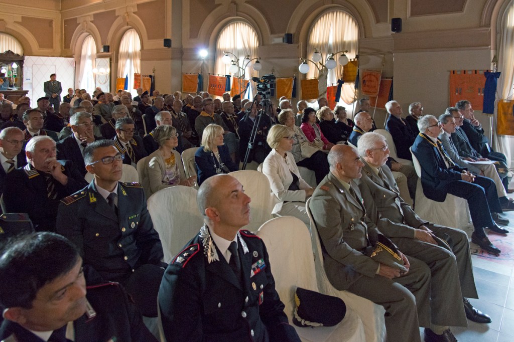 Le autorità militari presenti alla conferenza stampa