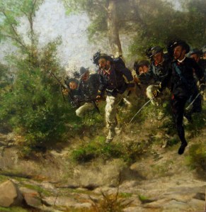 Particolare del dipinto sequestrato