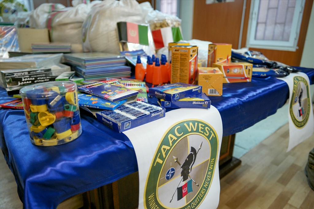 Una parte dei beni donati