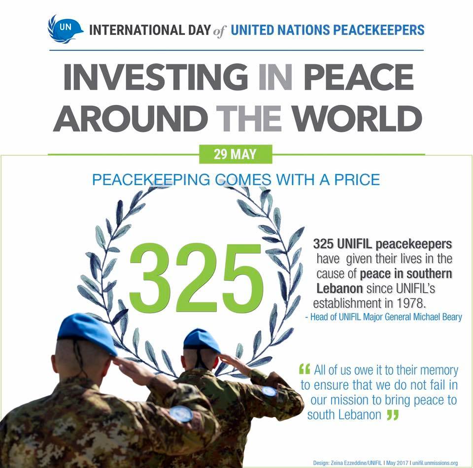 Libano: i militari italiani di UNIFIL celebrano l’International day of United Nations&nbsp;peacekeepers