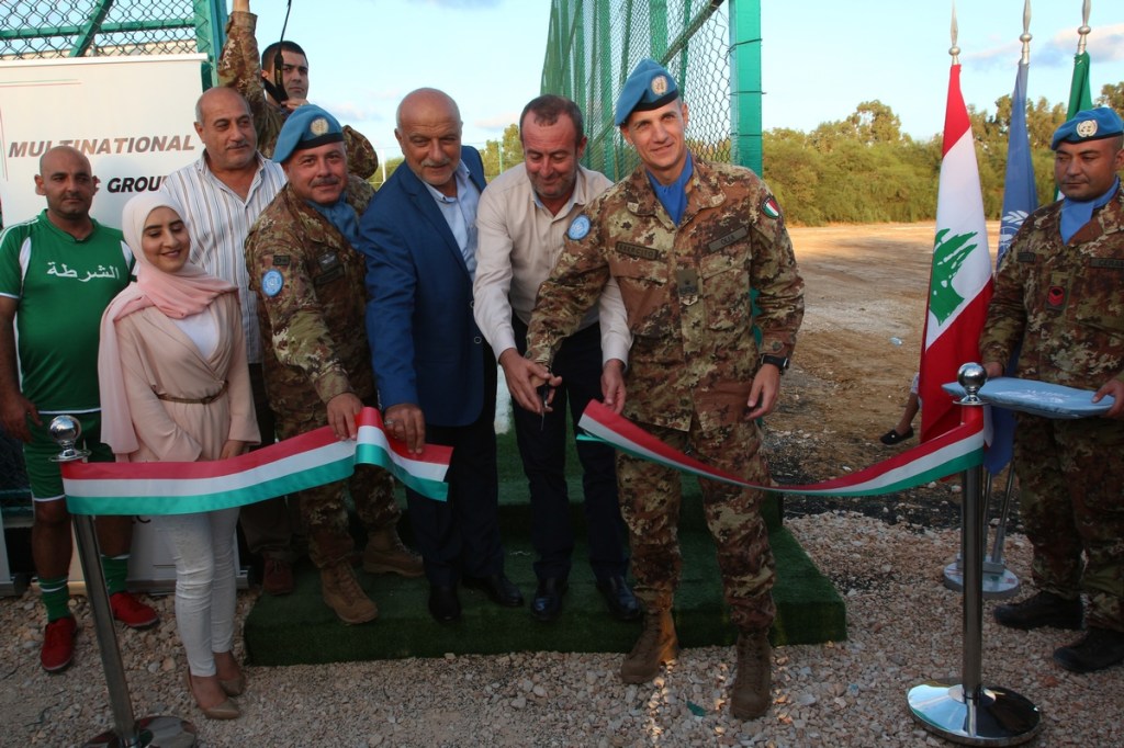 Missione in Libano e sport. I caschi blu italiani inaugurano impianto sportivo sul lungomare di&nbsp;Tiro