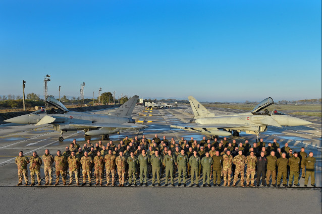 NATO: aeronautica militare, 4 EFA concludono la missione di rinforzo alla difesa aerea in&nbsp;Bulgaria