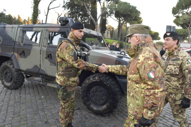 Il capo di SMD in visita al personale di Strade Sicure a Roma per gli auguri&nbsp;natalizi