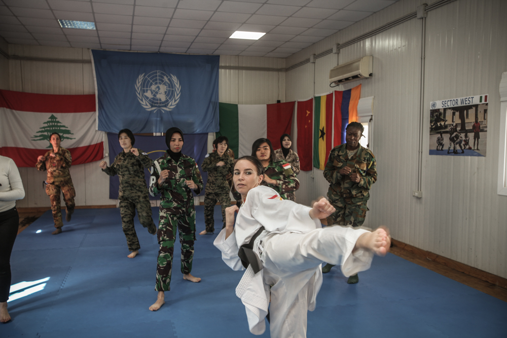 Libano: la campionessa del mondo di karate Sara Cardin dà lezioni agli studenti&nbsp;libanesi