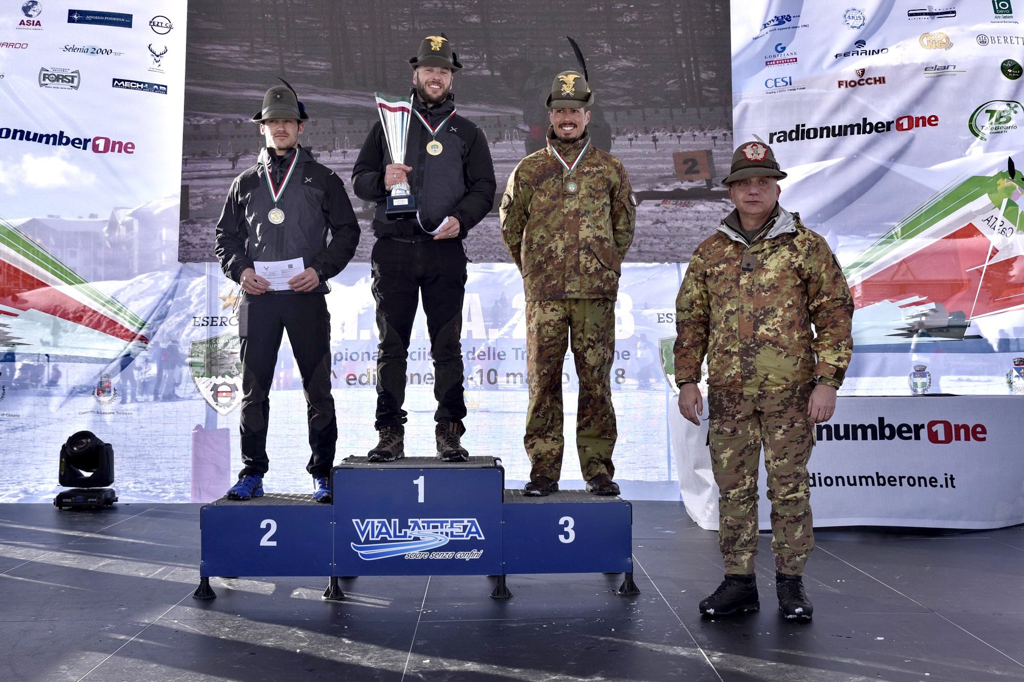 Premiazione Biathlon maschile