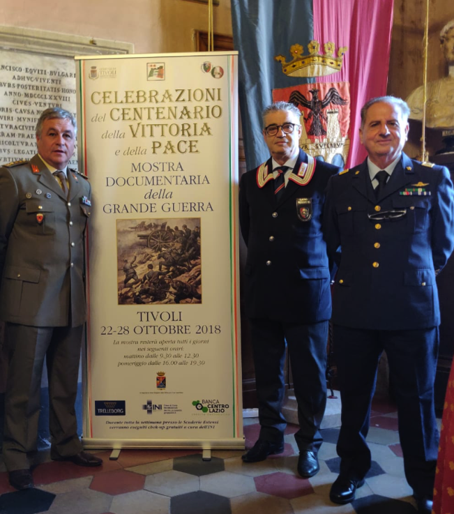 A Tivoli celebrazioni per il centenario della Prima Guerra&nbsp;Mondiale