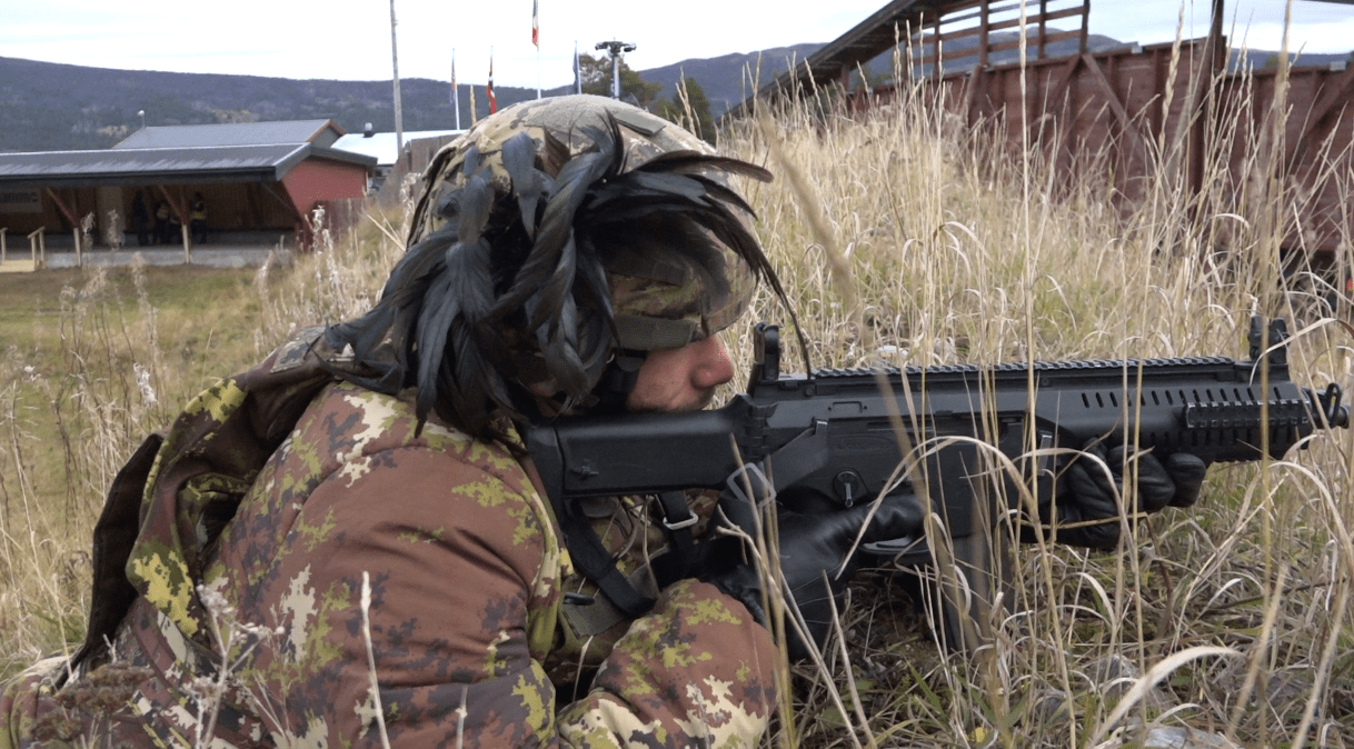 3 Bersagliere in azione