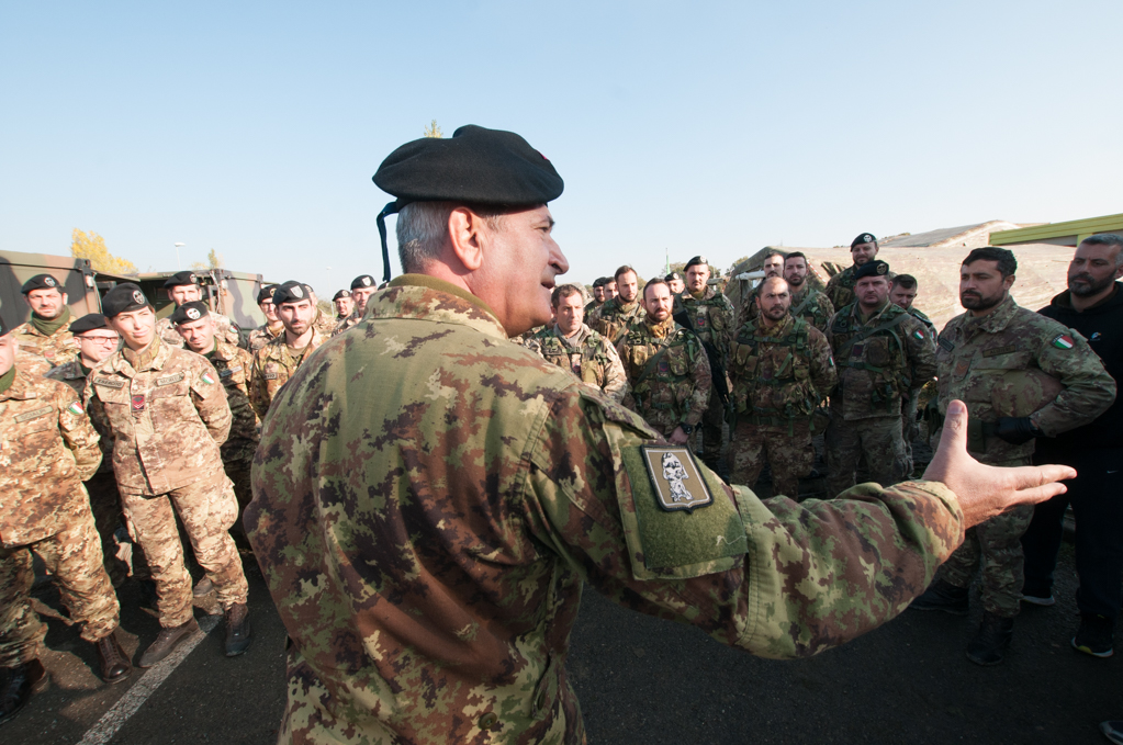 Il Comandante di COMFOTER SPT durante l'EX SMART SAPPER