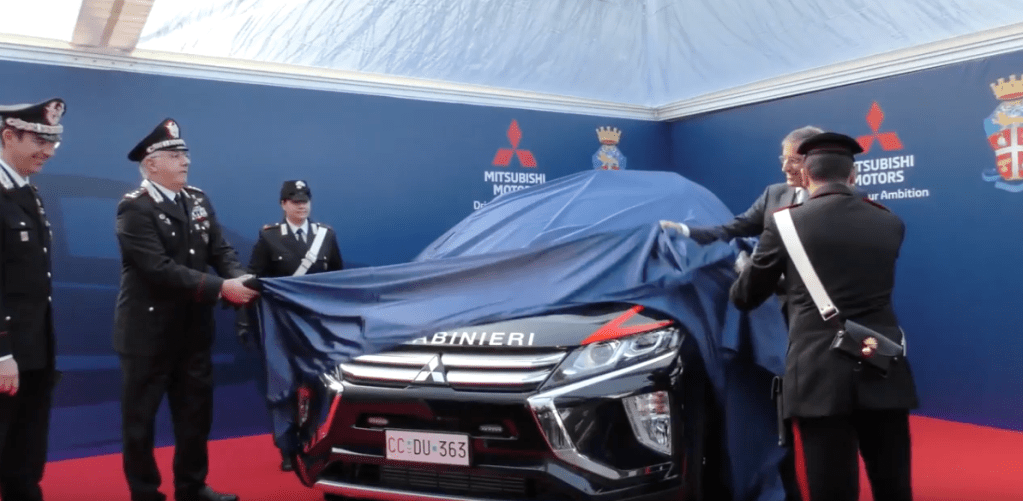 Consegnato il veicolo Mitsubishi Eclipse Cross all’Arma dei Carabinieri&nbsp;(video)