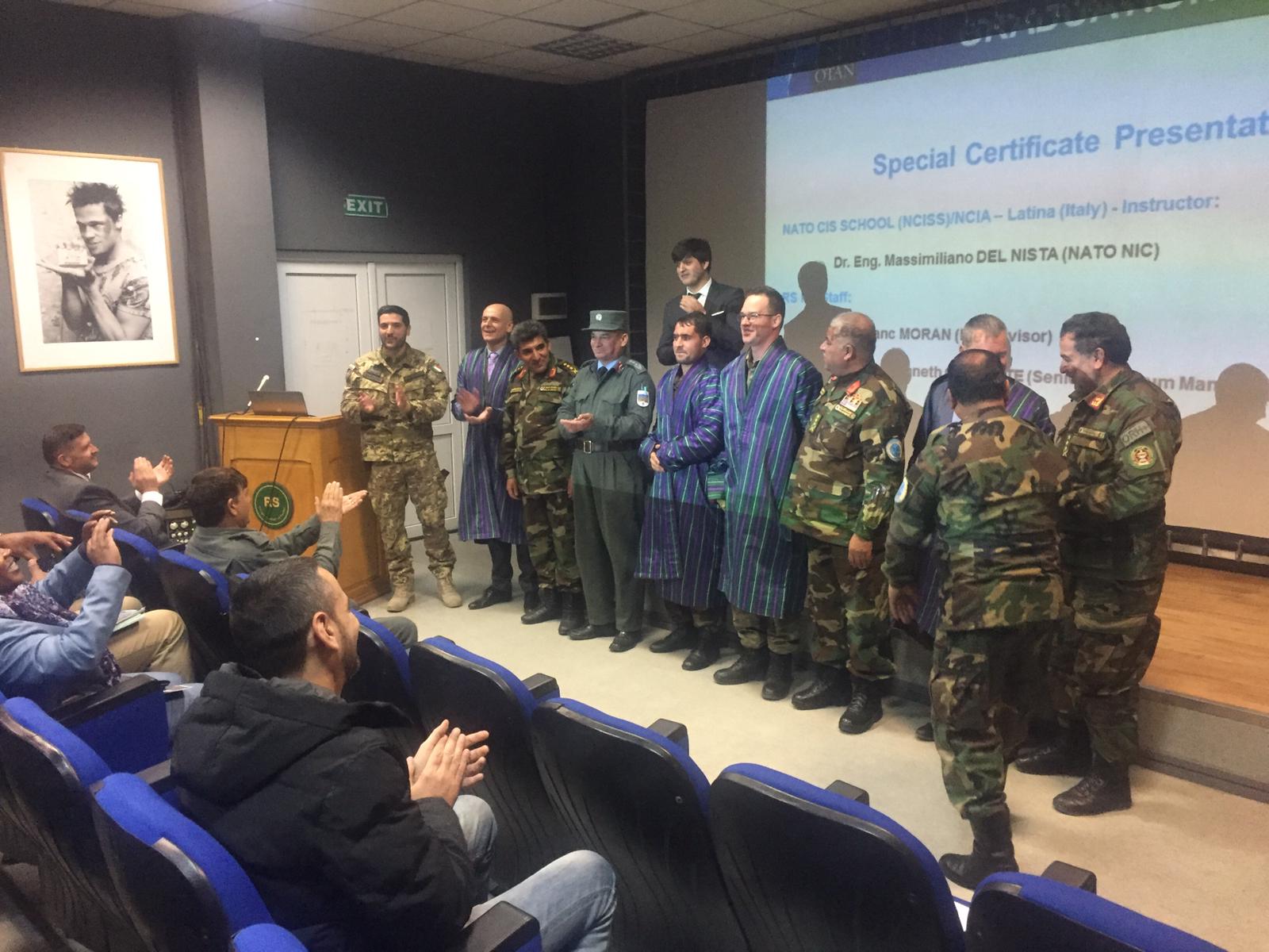 Un momento della premiazione