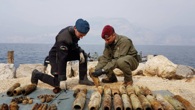 Difesa: Marina Militare ed Esercito Italiano per rimuovere ordigni esplosivi dal lago di&nbsp;Garda