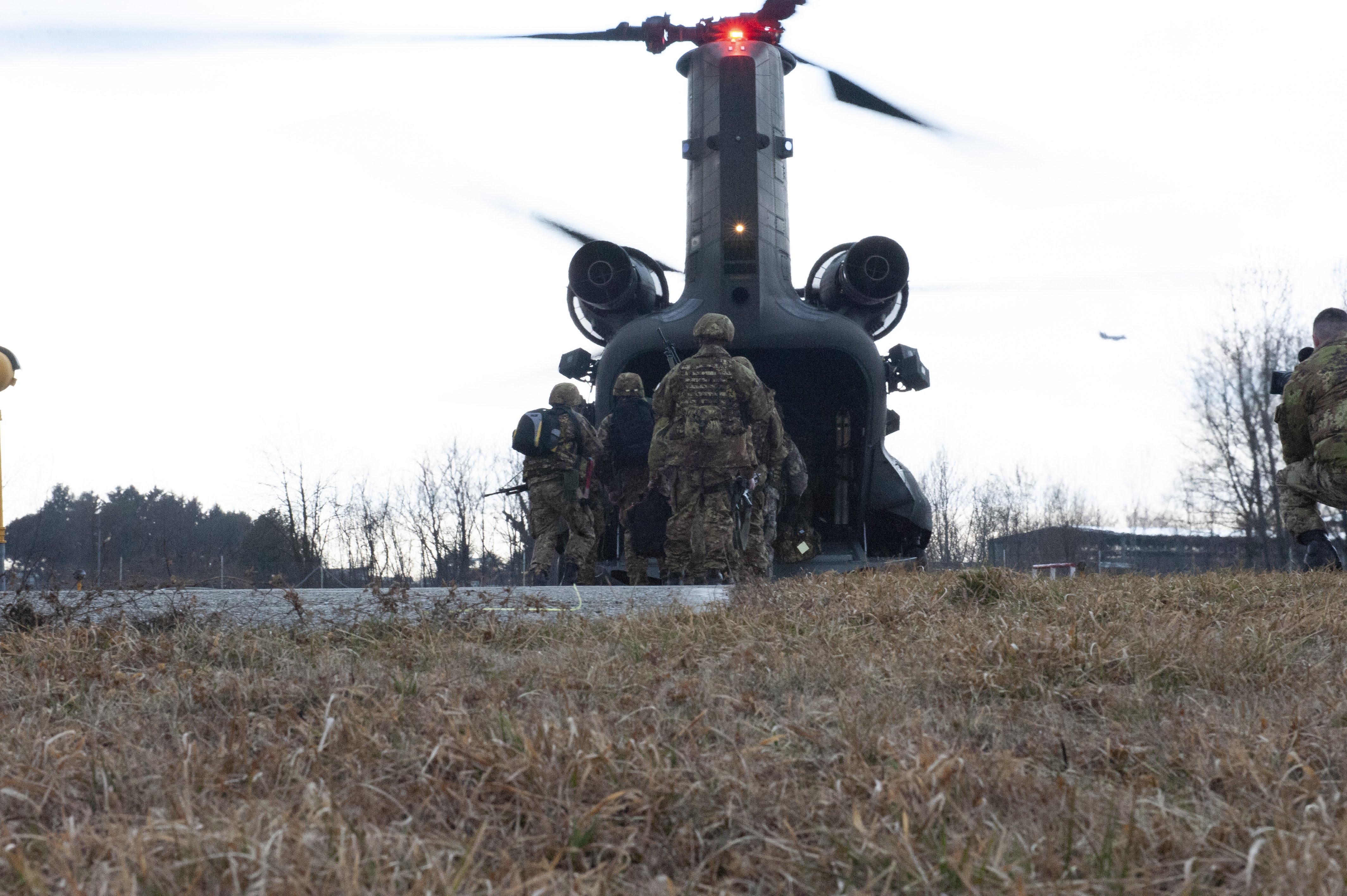 Un CH47 utilizzato nella Eagle Light III