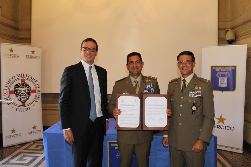 Firmato l’accordo di collaborazione tra Policlinico Militare di Roma e Fondazione Santa&nbsp;Lucia