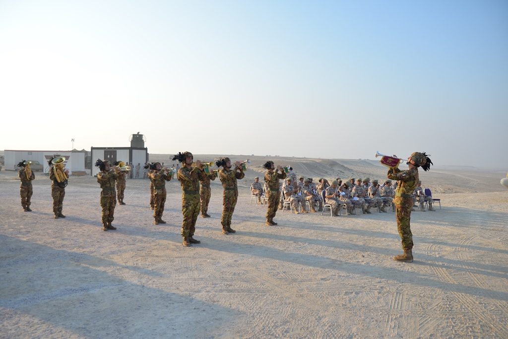 La fanfara del 1° reggimento Bersaglieri