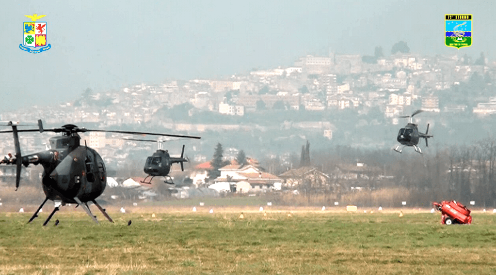 Frosinone, inizia il rischieramento degli elicotteri RH-206C dell’Esercito presso il 72°&nbsp;stormo