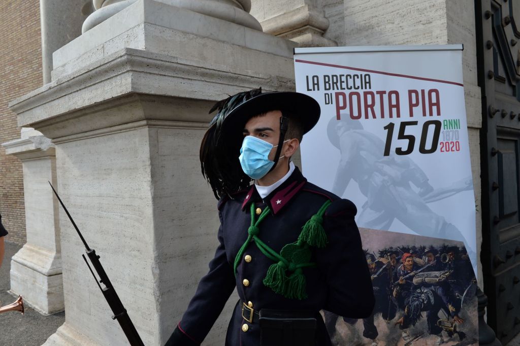Esercito italiano celebra il 150° anniversario della Breccia di Porta Pia alla presenza dei vertici della Difesa