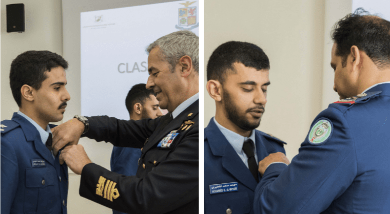Aeronautica, 72° stormo, consegnate le aquile turrite ai frequentatori della Royal Saudi Air Force per il brevetto su ala&nbsp;rotante