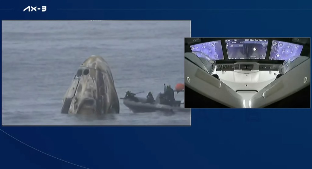 Aeronautica Militare: rientrato sulla terra l’equipaggio della missione Ax-3&nbsp;Voluntas